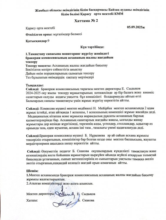 Тамақтану сапасы