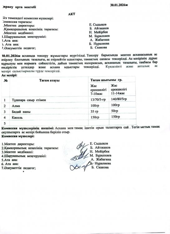 Асхана тексеру