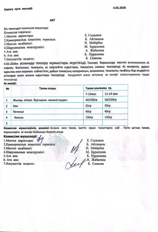 Асхана тексеру